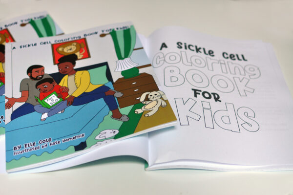 A children's coloring book about sickle cell disease by Elle Cole